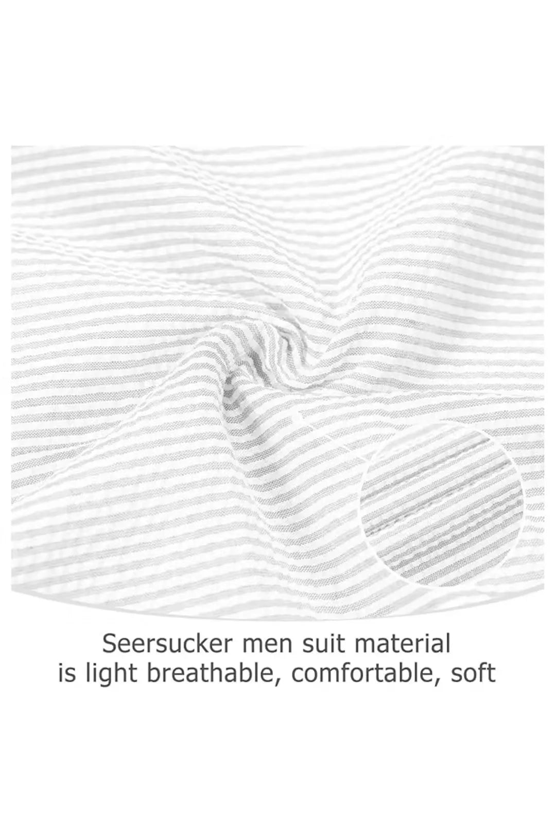 Striped Seersucker 2 Piece Suits