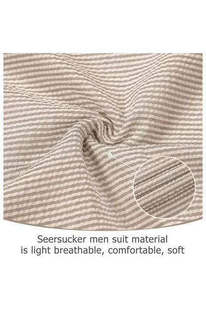 Striped Seersucker 2 Piece Suits