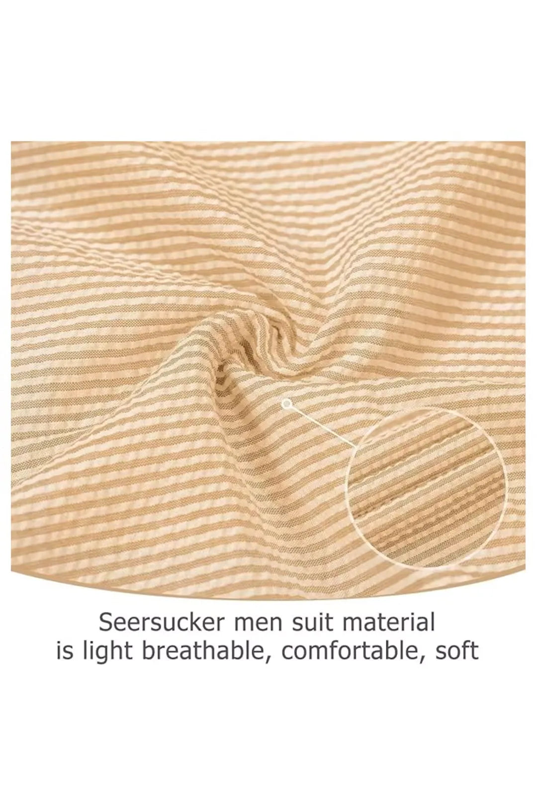 Striped Seersucker 2 Piece Suits