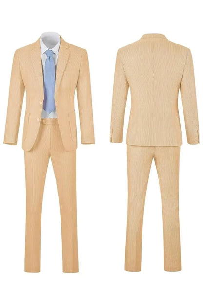 Striped Seersucker 2 Piece Suits