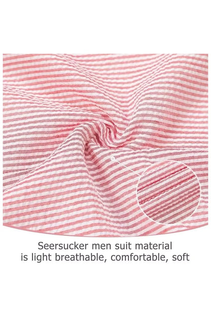 Striped Seersucker 2 Piece Suits