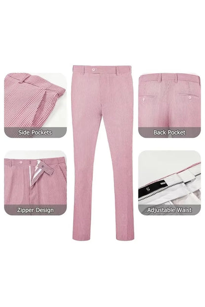 Striped Seersucker 2 Piece Suits
