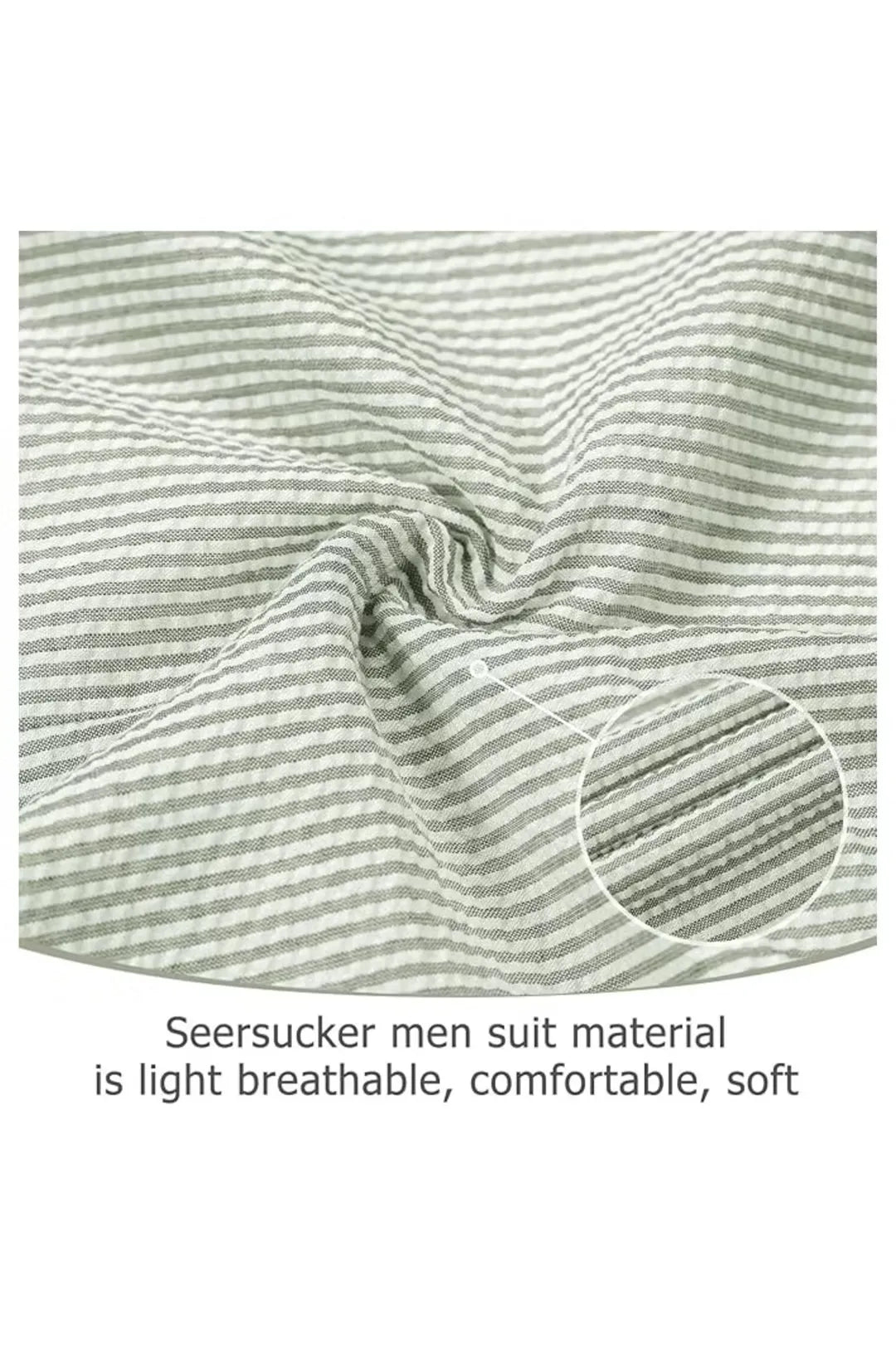 Striped Seersucker 2 Piece Suits