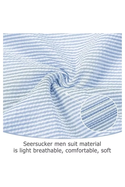 Striped Seersucker 2 Piece Suits