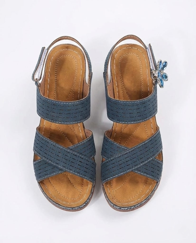 Open Block Heels Sandals